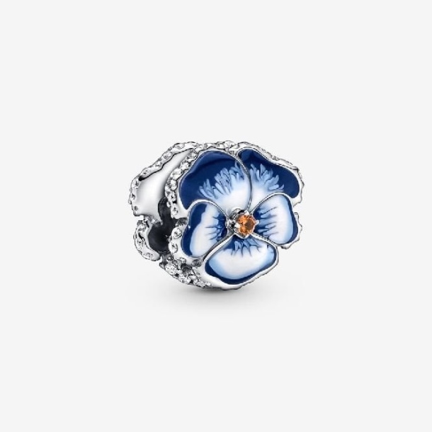 Mavi Pansy çiçek Tılsımı Pandora Türkiye