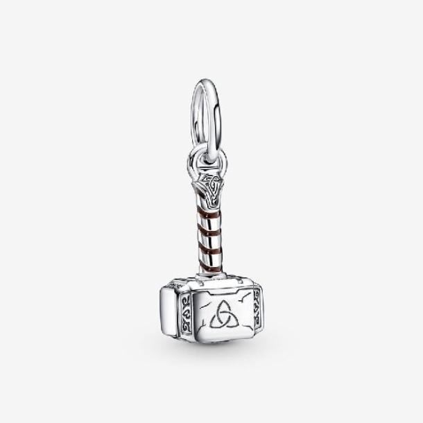 Marvel The Avengers Thor'un Mjolnir çekiç Dangle Charms Pandora Türkiye