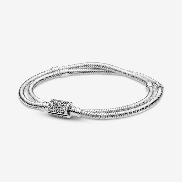 Anları çift Sarma Varil Toka Yılan Zincir Bilezik & Gerdanlık Pandora Türkiye