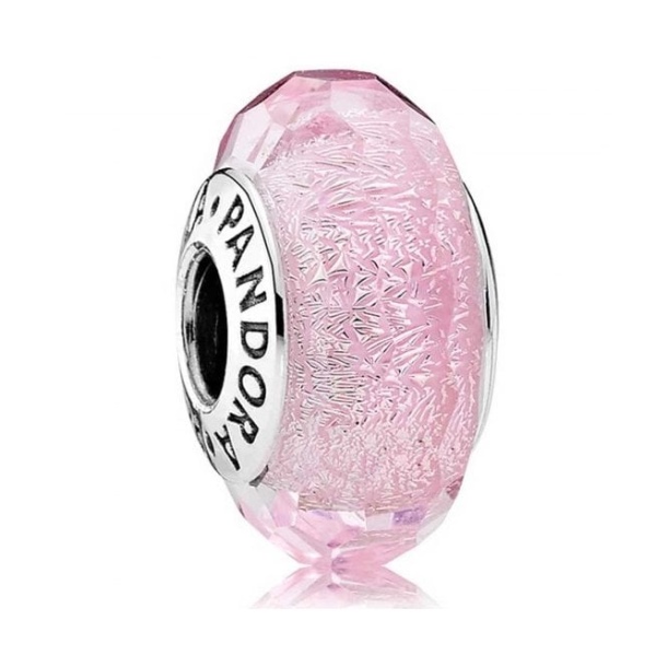 Pembe ışıltılı Cam Tılsımlar Pandora Türkiye