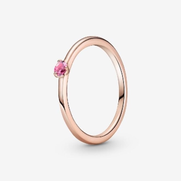 Rose Pink Pandora Türkiye Solitaire Ring