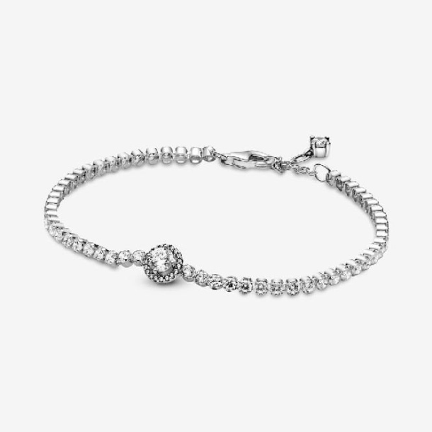 Sparkling Halo Tennis Bracelet Pandora Türkiye